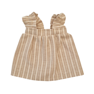 LISON-ROBE MANCHES ELASTIQUES SABLE