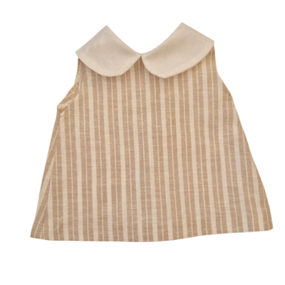 LISON-ROBE COL CLAUDINE SABLE