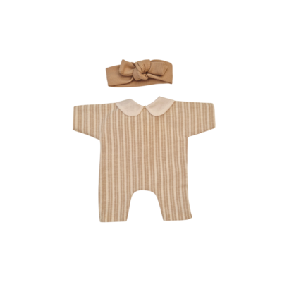 LISON-COMBINAISON COL CLAUDINE + BANDEAU SABLE