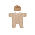 LISON-COMBINAISON COL CLAUDINE + BONNET SABLE