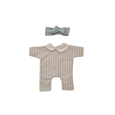 LISON-COMBINAISON COL CLAUDINE + BANDEAU BLEU