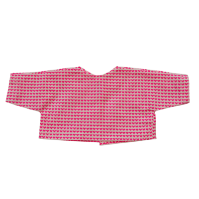 LINH-CHEMISE SANS COL CŒUR ROSE