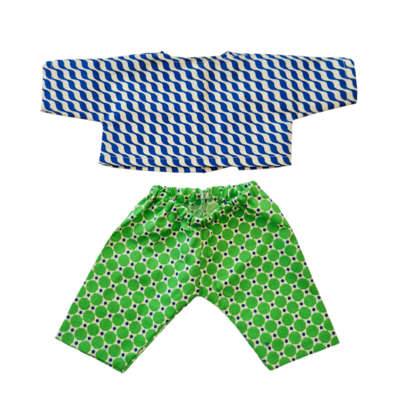 LINH-PANTALON POIS + CHEMISE VAGUE