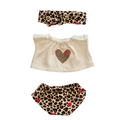 ROMEO+JULIETTE-TEE SHIRT "COEUR" + CULOTTE + BANDEAU ASSORTI