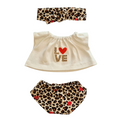 ROMEO+JULIETTE-TEE SHIRT "I LOVE YOU" + CULOTTE + BANDEAU ASSORTI