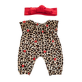 ROMEO+JULIETTE-COMBINAISON COL ELASTIQUE + BANDEAU ROUGE