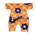 CHARLIE-COMBINAISON AVEC LIEN DAMIER/FLEUR