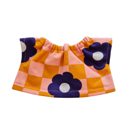 CHARLIE-TEE-SHIRT DAMIER/FLEUR