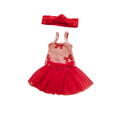 MINA-BODY + TUTU + BANDEAU ROUGE