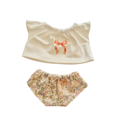 MARGOT-TEE-SHIRT NŒUD + CULOTTE