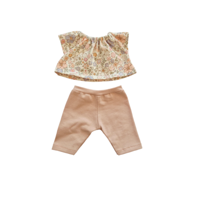 MARGOT-TEE-SHIRT + PANTALON ROSE NUDE