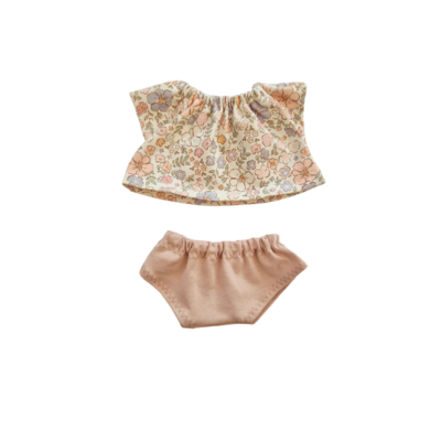 MARGOT-TEE-SHIRT + CULOTTE ROSE NUDE