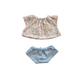 MARGOT-TEE-SHIRT + CULOTTE BLEU CIEL