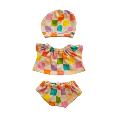 BILLIE-ENSEMBLE TEE-SHIRT + CULOTTE + BONNET