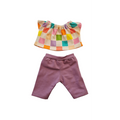 BILLIE-ENSEMBLE TEE-SHIRT + PANTALON LILA