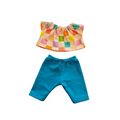 BILLIE-ENSEMBLE TEE-SHIRT + PANTALON AQUA