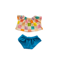BILLIE-ENSEMBLE TEE-SHIRT + CULOTTE AQUA