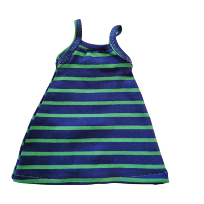 MARIN-ROBE RAYEE VERT & BLEU