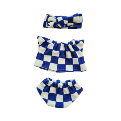 MARCEL-ENSEMBLE TEE-SHIRT + CULOTTE + BANDEAU