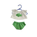 LINH-TEE-SHIRT POISSON POIS + CULOTTE POIS