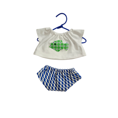 LINH-TEE-SHIRT POISSIN POIS + CULOTTE VAGUE