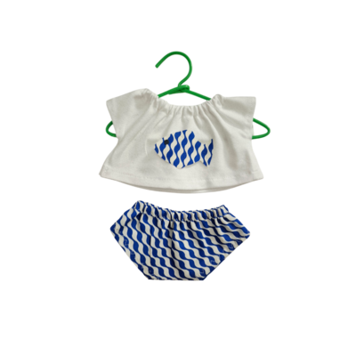LINH-TEE-SHIRT POISSON VAGUE + CULOTTE VAGUE