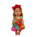 LINH-ROBE FLEUR MANCHE ELASTIQUE
