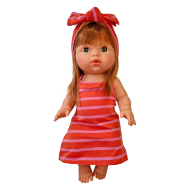 MARIN-ROBE RAYEE TANGERINE / BONBON