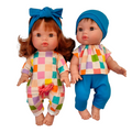 BILLIE-ENSEMBLE TEE-SHIRT + PANTALON + BONNET AQUA