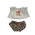 ROMEO+JULIETTE-TEE SHIRT "I LOVE YOU" + CULOTTE