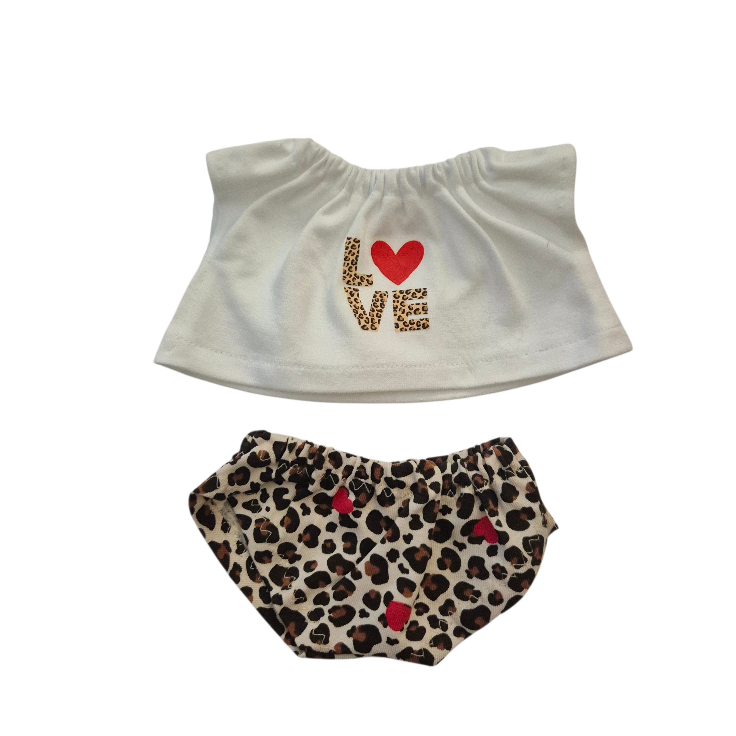 ROMEO+JULIETTE-TEE SHIRT "I LOVE YOU" + CULOTTE