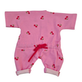 combinaison avec lien - motif cerises