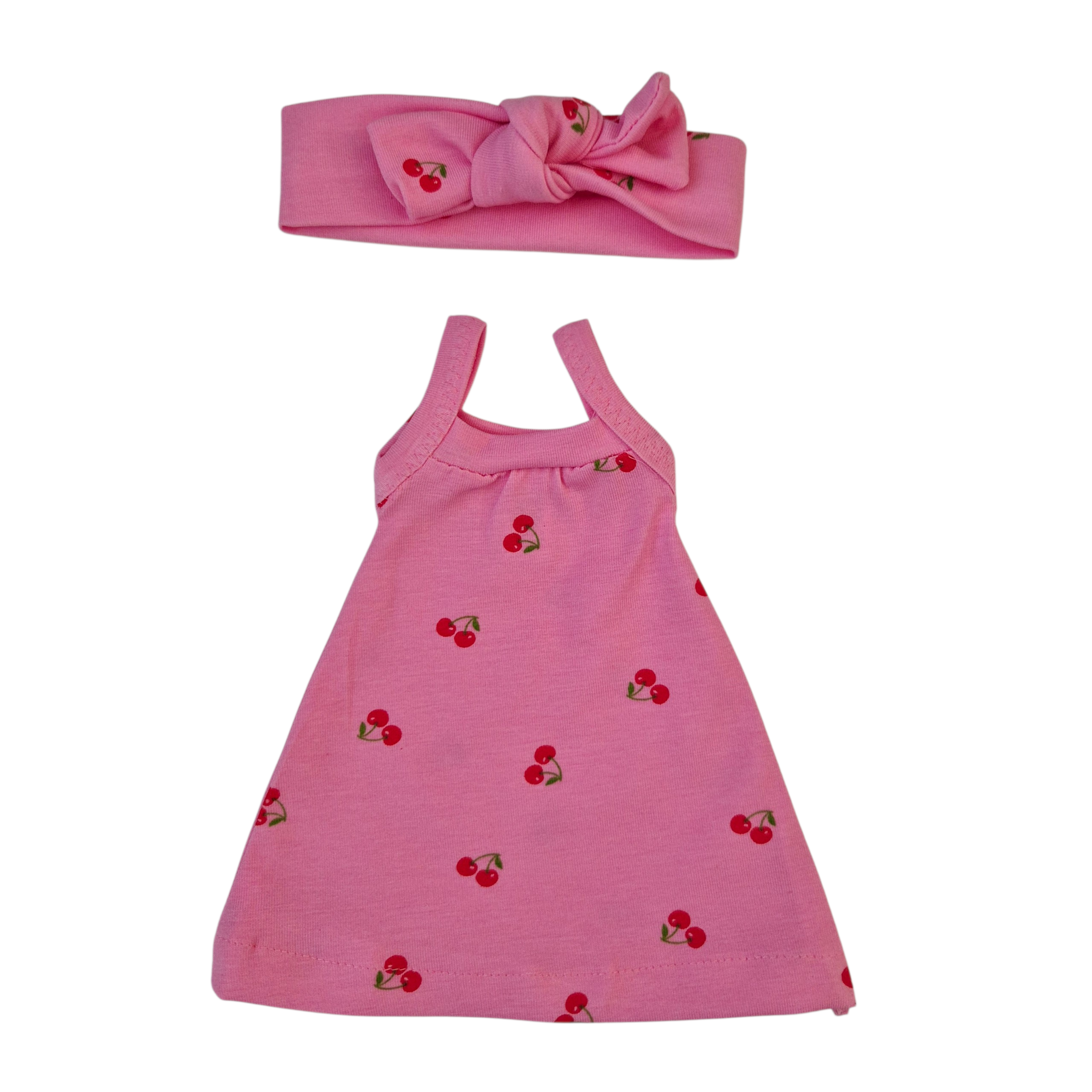 robe + bandeau - motif cerises