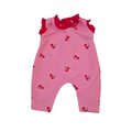 combinaison manche broderie - motif cerises