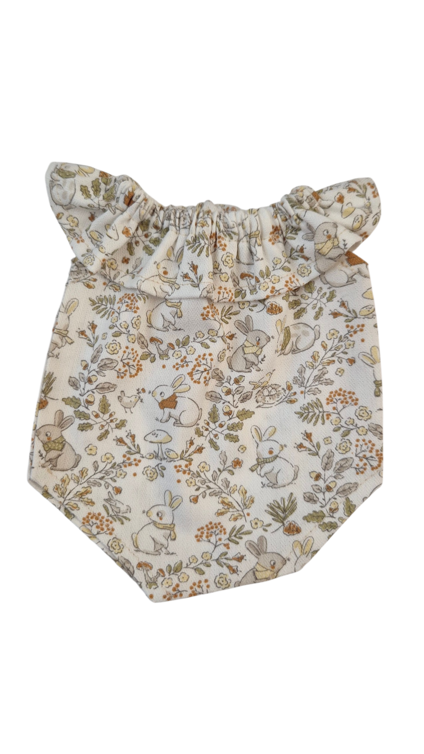 combinaison col froufrou lapin