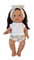 culotte lapin + tee-shirt blanc + bandeau lapin