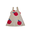 Robe à bretelles pomme rouge