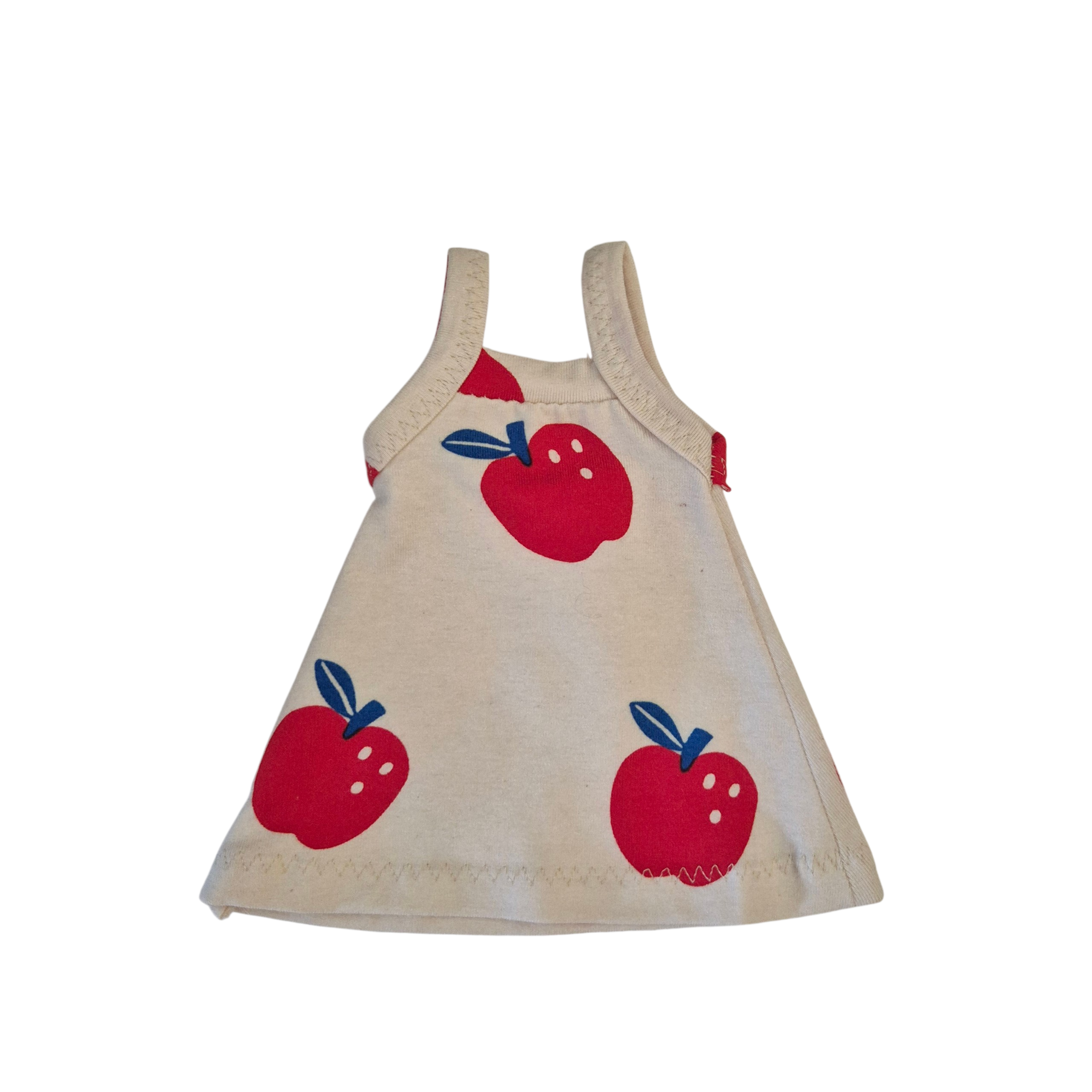 Robe à bretelles pomme rouge