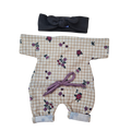 CAMILLE - COMBINAISON AVEC LIEN + BANDEAU VERT