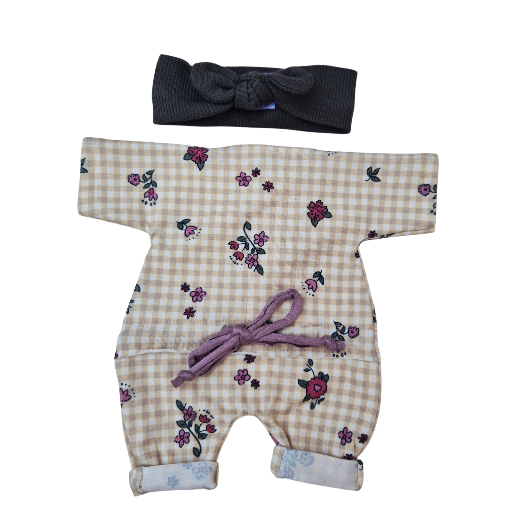 CAMILLE - COMBINAISON AVEC LIEN + BANDEAU VERT
