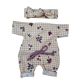CAMILLE - COMBINAISON AVEC LIEN + BANDEAU ASSORTI