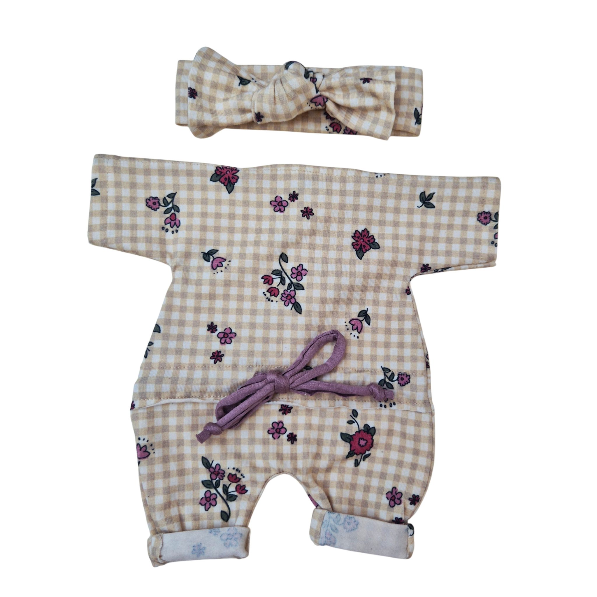 CAMILLE - COMBINAISON AVEC LIEN + BANDEAU ASSORTI