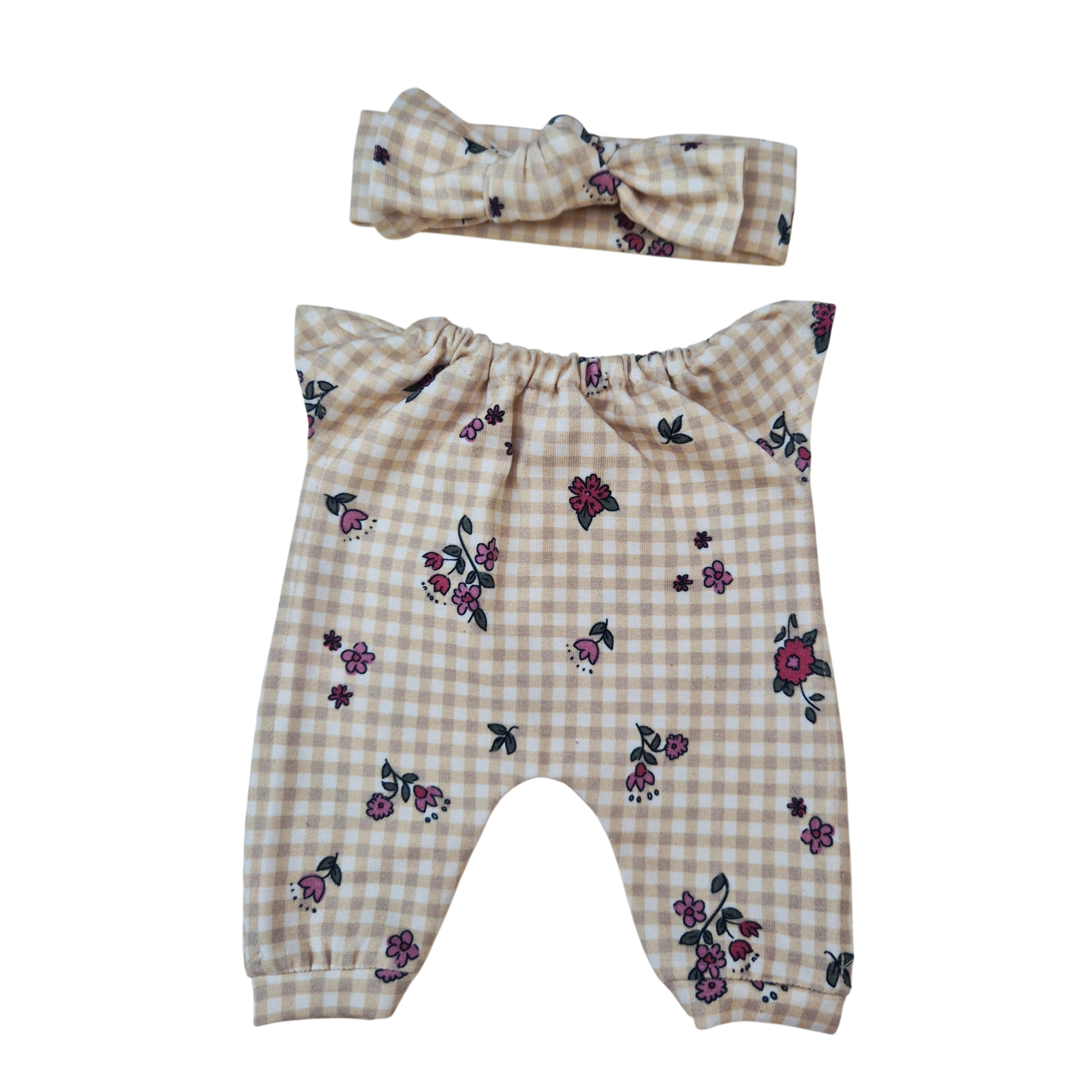 CAMILLE - COMBINAISON COL ELASTIQUE + BANDEAU ASSORTI
