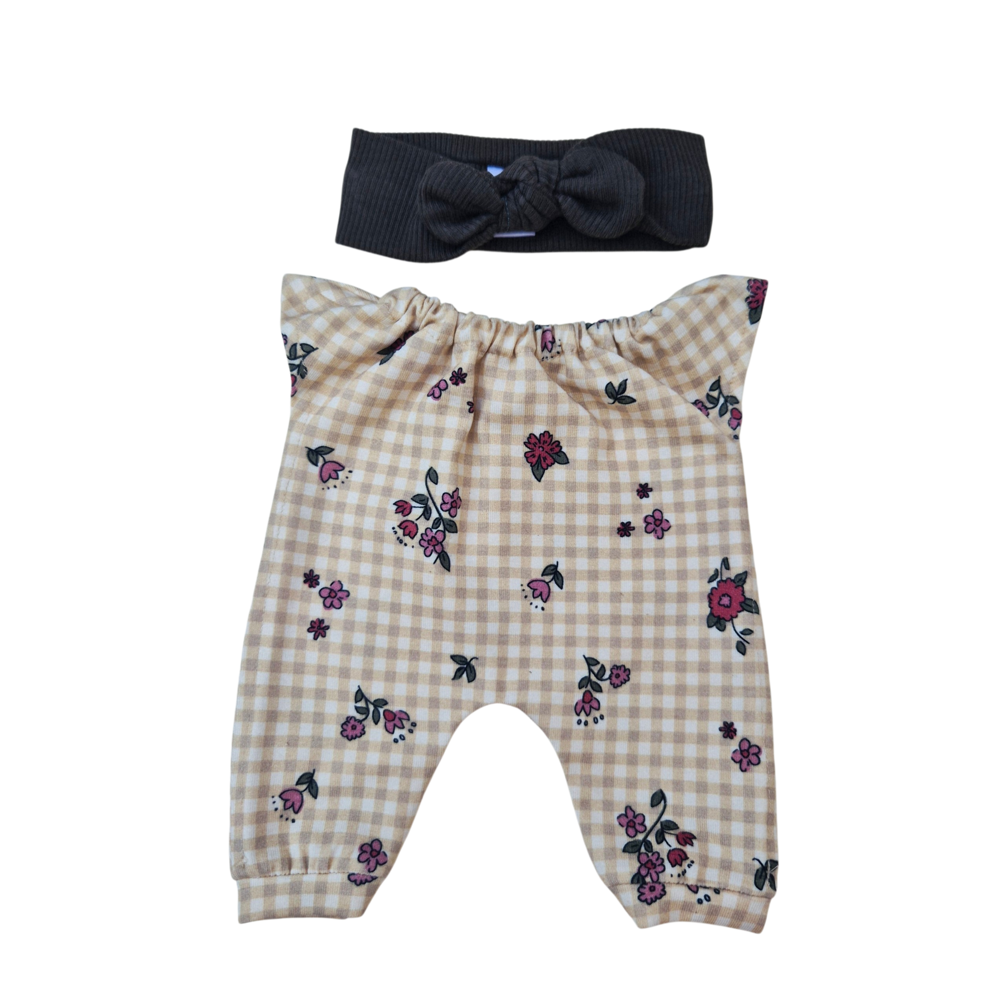 CAMILLE - COMBINAISON COL ELASTIQUE + BANDEAU VERT