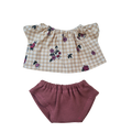 CAMILLE - TEE-SHIRT + CULOTTE ARGILE