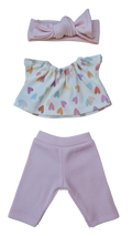 MANON - TEE-SHIRT + PANTALON ET BANDEAU ASSORTI
