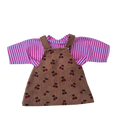 CERISE - robe salopette et chemise