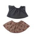 CERISE - jupe et tee-shirt