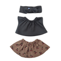 CERISE - jupe et tee-shirt + bandeau