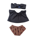 CERISE - culotte et tee-shirt + bandeau